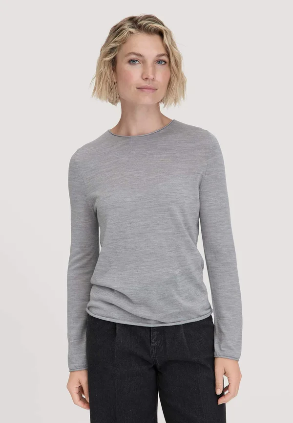 REGULAR - Strickpullover - hellgrau