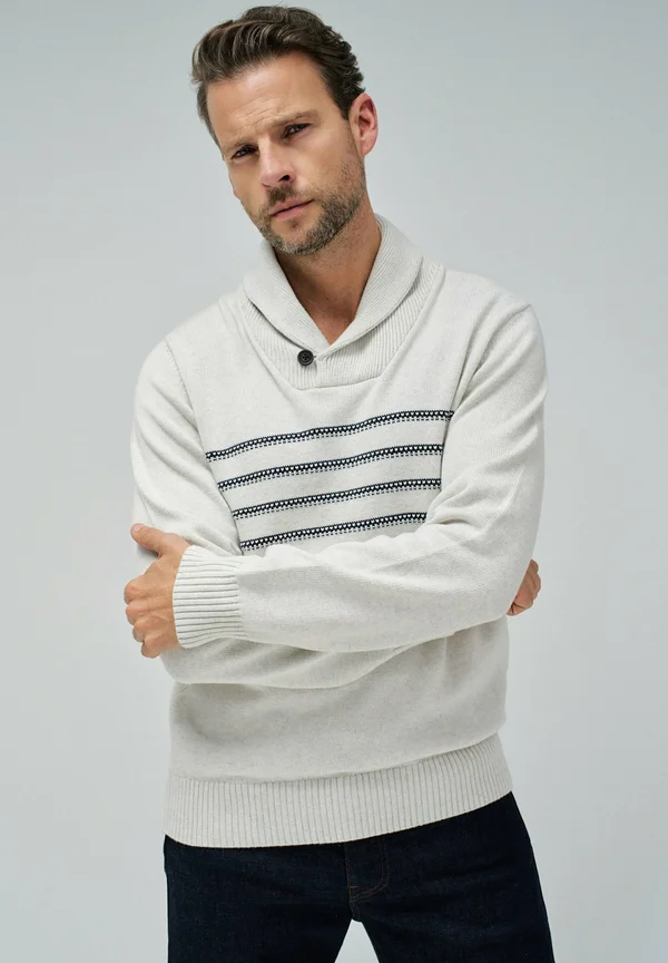 REGULAR - Strickpullover - perle
