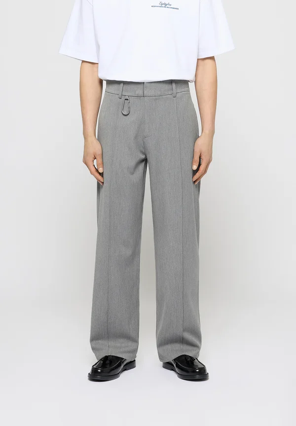 REGULAR TAILORED PANTS - Stoffhose - anthracit