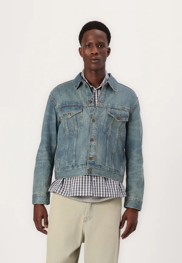 REGULAR TRUCKER JACKET - Jeansjacke - cyan dust