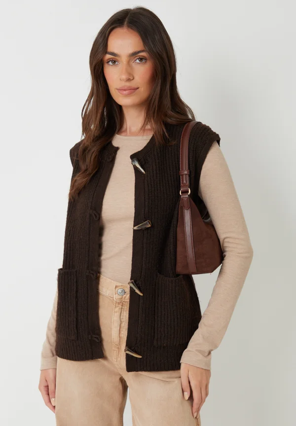 REIN - Strickjacke - chocolate