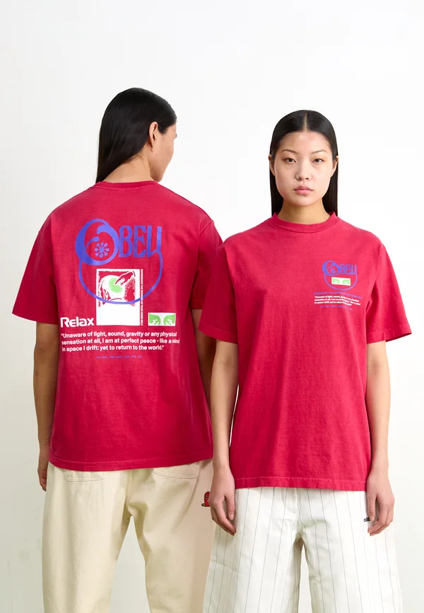 RELAX UNISEX - T-Shirt print - pigment raspberry