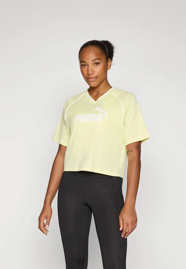 RELAXED CROPPED FOOTBALL - T-Shirt print - gold-coloured moon