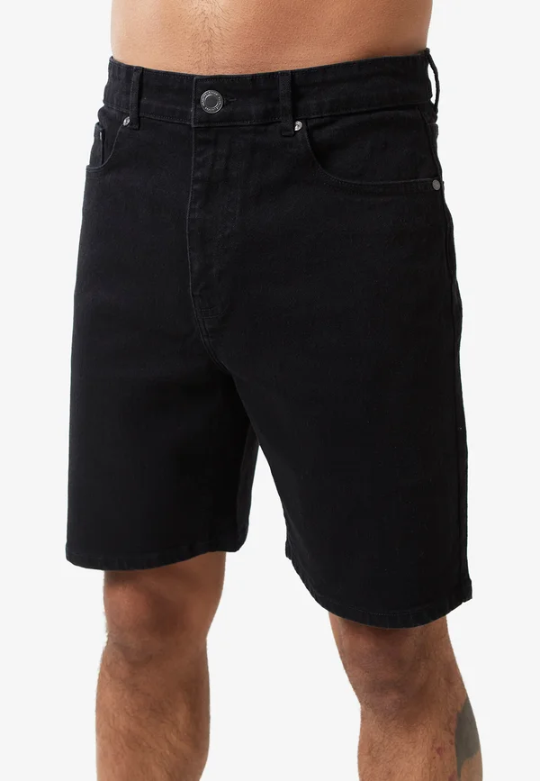 RELAXED FIT - Jeans Shorts - black wash