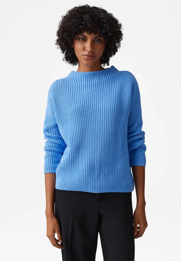 RELAXED FIT O-SHAPE - Strickpullover - water blue