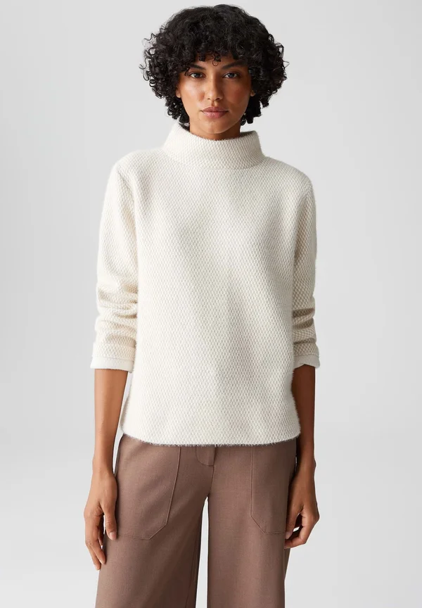 RELAXED FIT SUBTLE STRUCTURE - Strickpullover - macadamia
