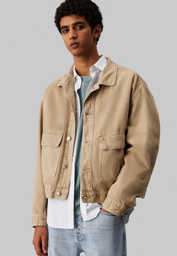 RELAXED - Jeansjacke - denim light