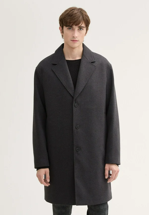 RELAXED - Kurzmantel - black grey melange
