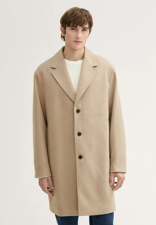RELAXED - Kurzmantel - foggy beige melange