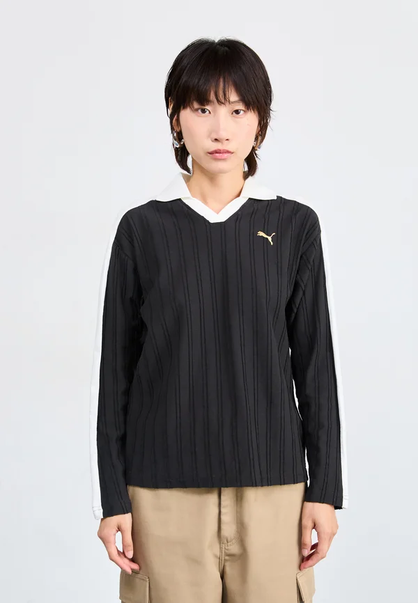 RELAXED LONG SLEEVE - Langarmshirt - black