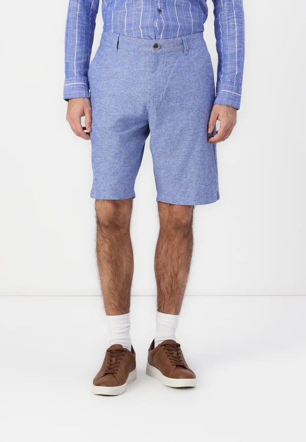 RELAXED  - Shorts - royal blue chambray