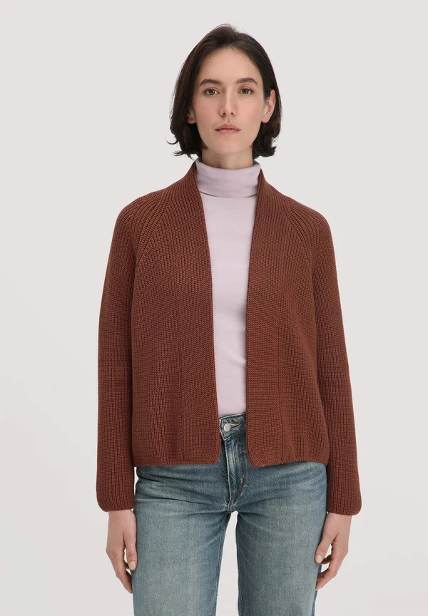 RELAXED - Strickjacke - dunkles rost