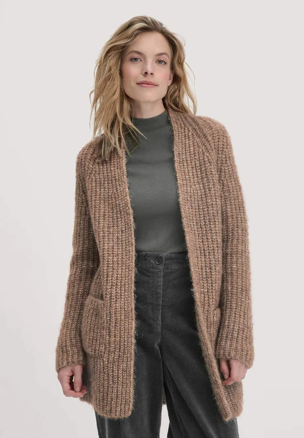 RELAXED - Strickjacke - naturbeige