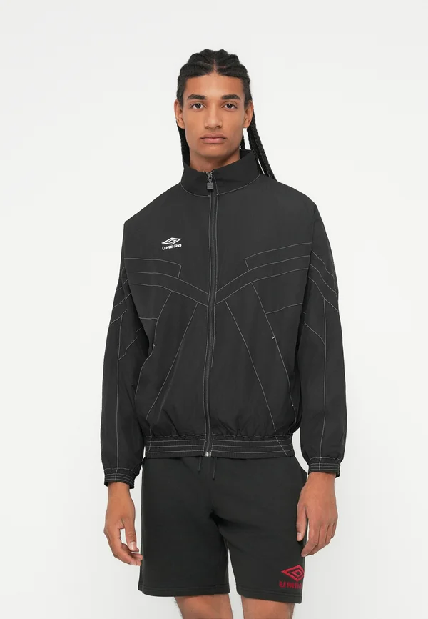 RELAXED TRACK JACKET - Leichte Jacke - black