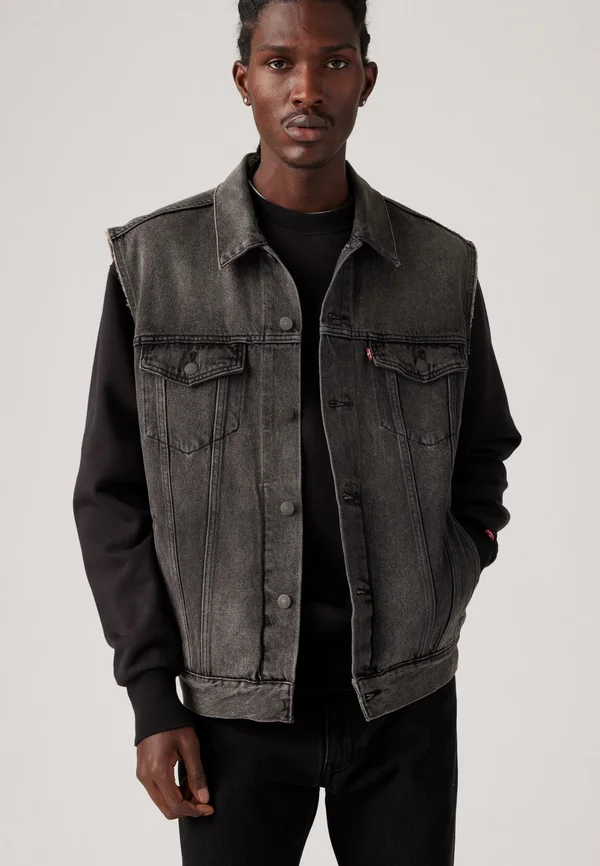 RELAXED TRUCKER VEST - Weste - night owl