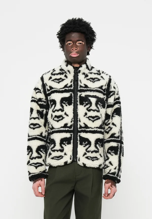 REPEATED ICON JACKET - Bomberjacke - black
