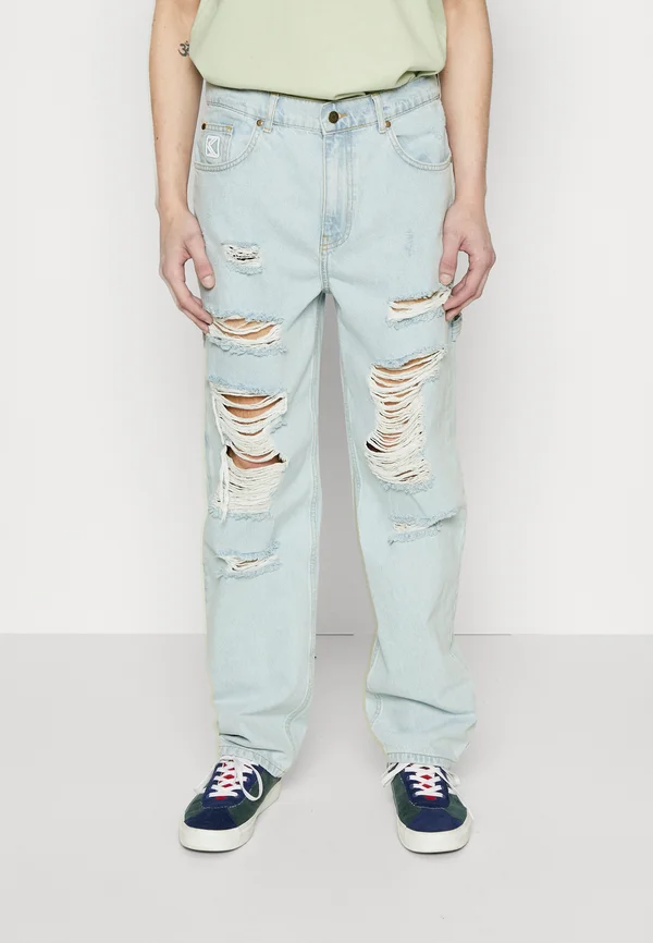 RETRO BAGGY WORKWEAR HEAVY DISTRESSED DENIM 
 - Jeans Relaxed Fit - blue