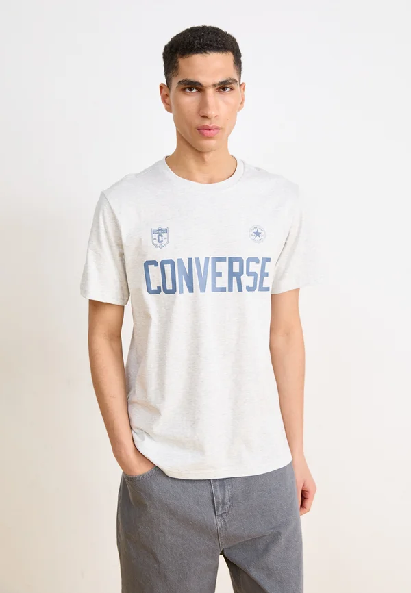 RETRO CHUCK SOCCER TEE - T-Shirt print - light retro grey heather