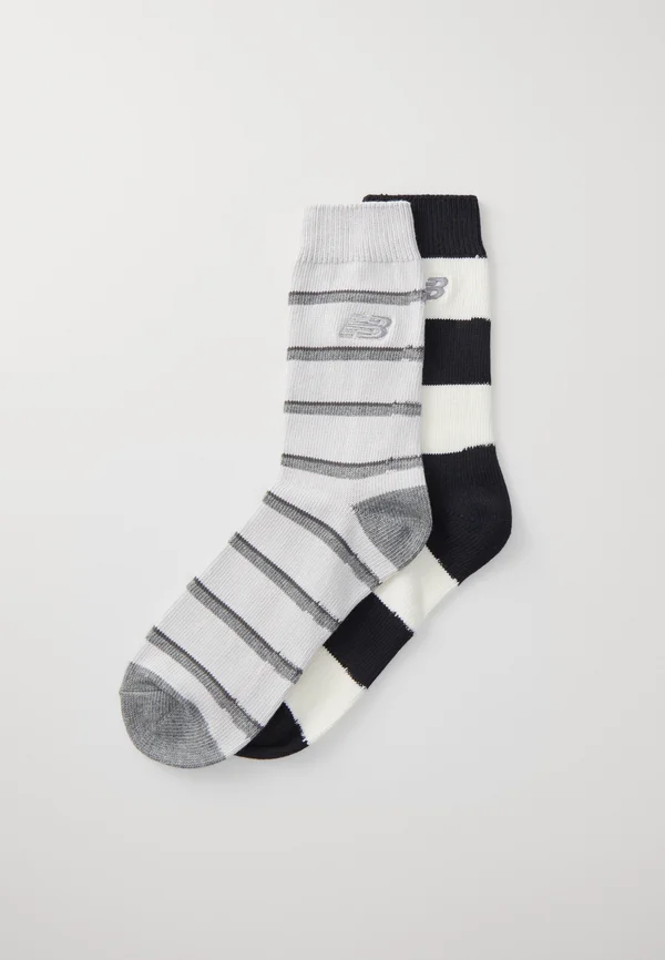 RETRO CREW UNISEX 2 PACK - Socken - black/grey