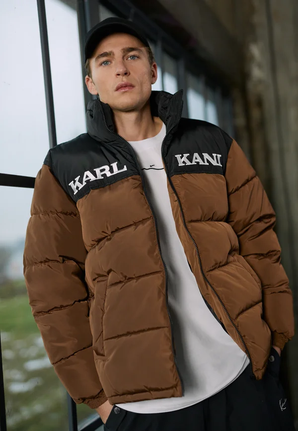 RETRO ESSENTIAL PUFFER  - Winterjacke - dark brown