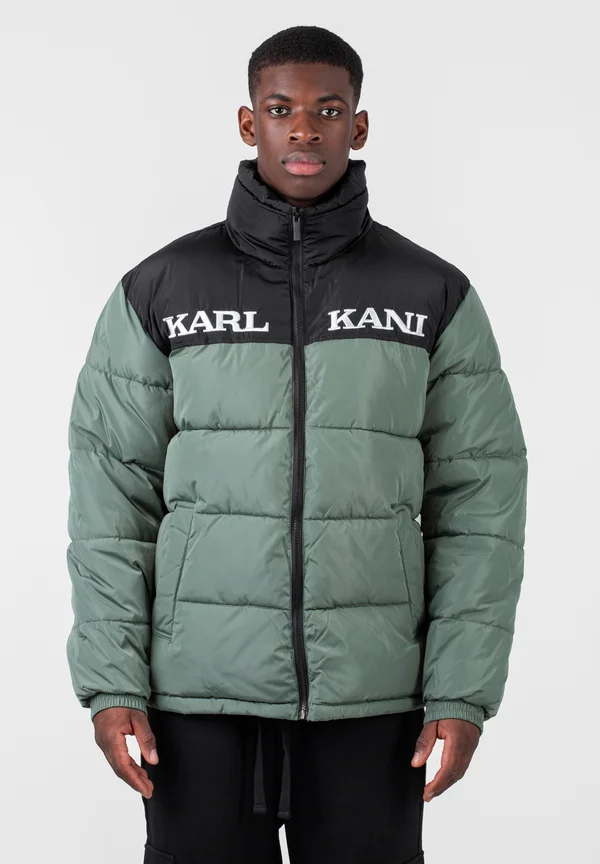 RETRO ESSENTIAL PUFFER  - Winterjacke - dusty green