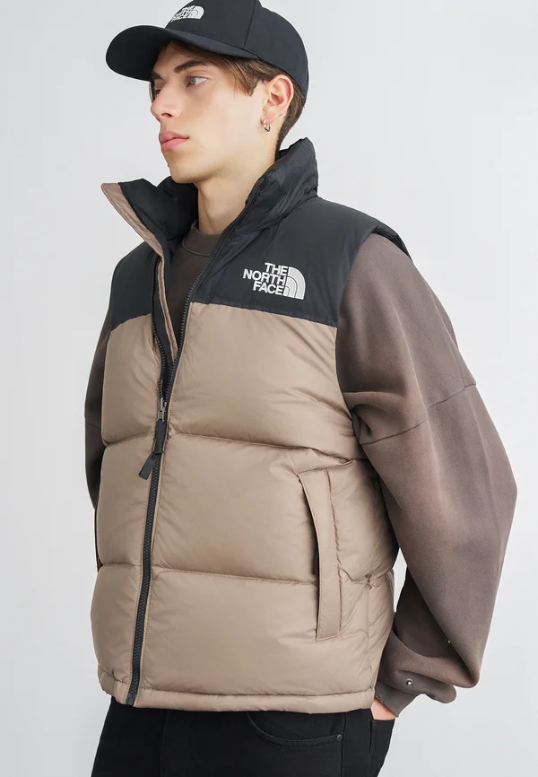 RETRO NUPTSE - Weste - mocha brown/black