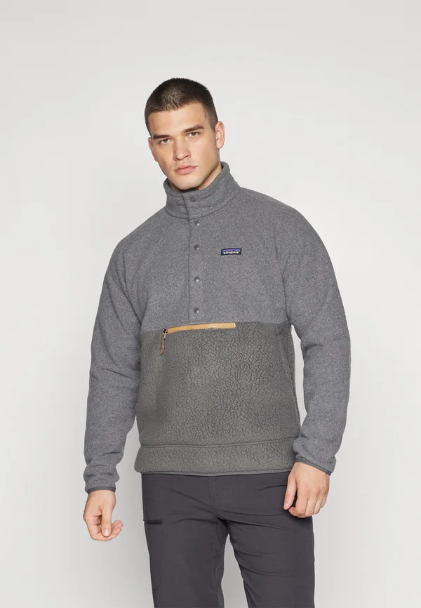 RETRO PILE 1/2 SNAP P/O - Fleecepullover - forge grey