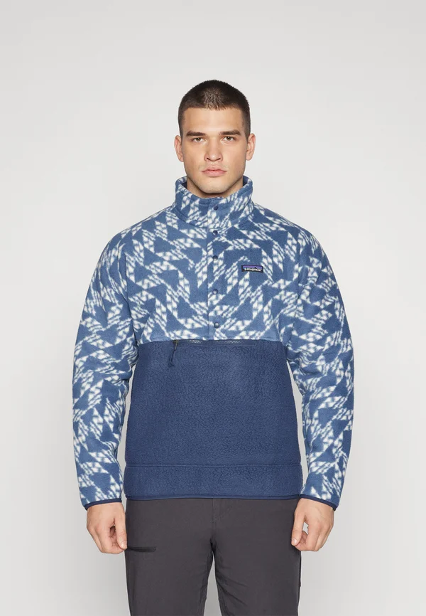 RETRO PILE 1/2 SNAP P/O - Fleecepullover - new navy