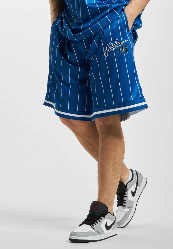 RETRO PINSTRIPE - Shorts - blue white