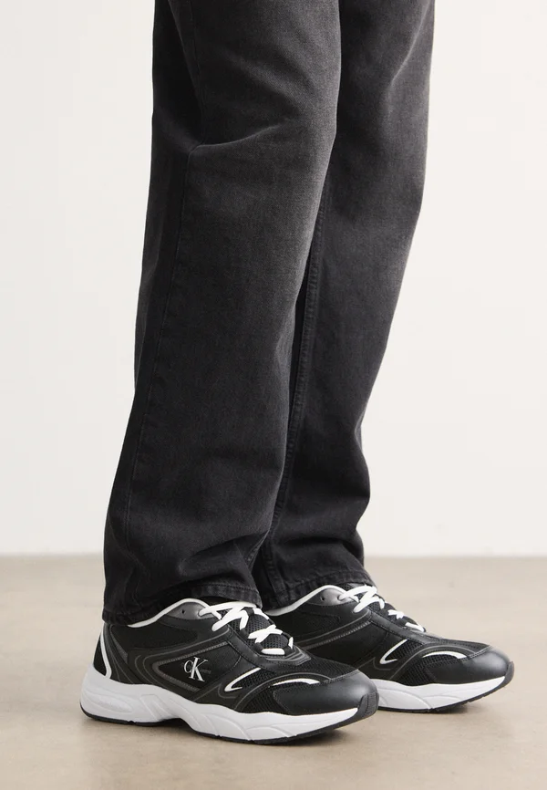 RETRO TENNIS - Sneaker low - black/bright white