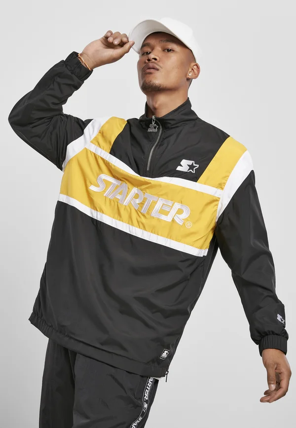 RETRO - Windbreaker - black/golden/white