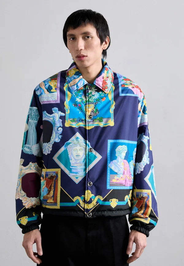 REVERSIBLE BLOUSON GALLERY PRINT - Übergangsjacke - ink blue/black/multicolor