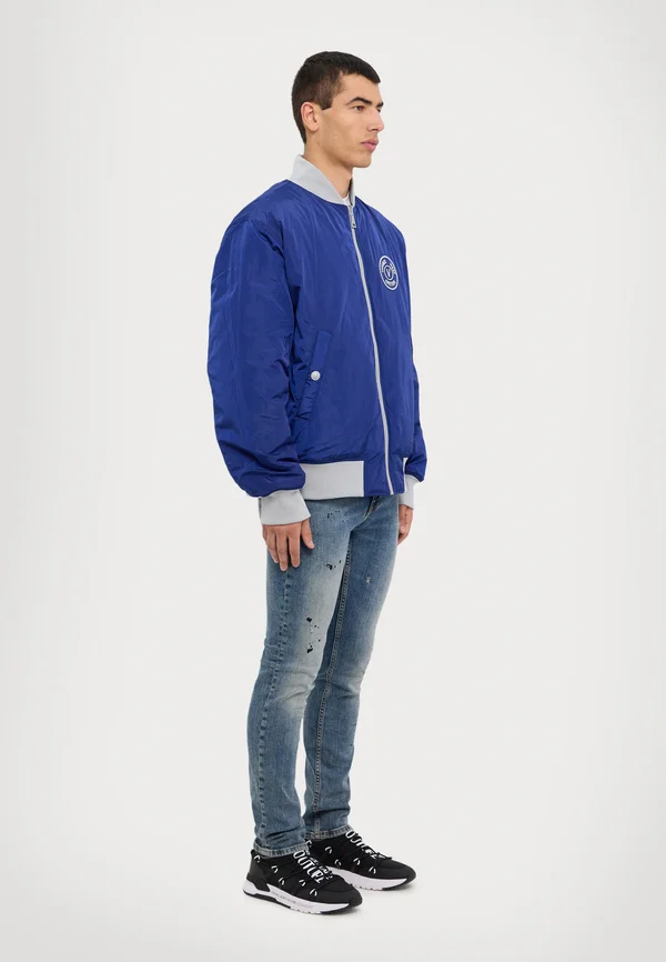 REVERSIBLE CHROMO - Bomberjacke - grey/royal