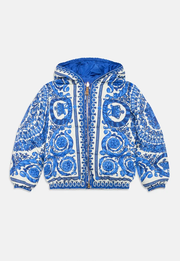 REVERSIBLE JACKET BAROCCO KIDS UNISEX - Daunenjacke - eggshell/royal blue