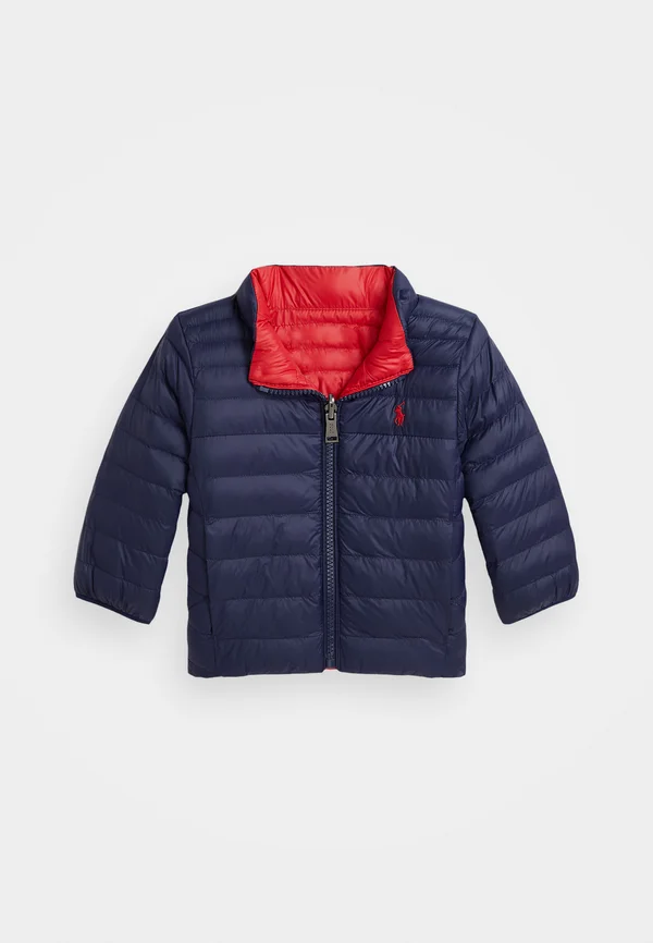 REVERSIBLE QUILTED JACKET - Übergangsjacke - newport navy/red