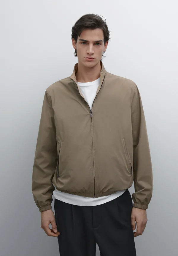 REVERSIBLE - STRETCH - Bomberjacke - brown