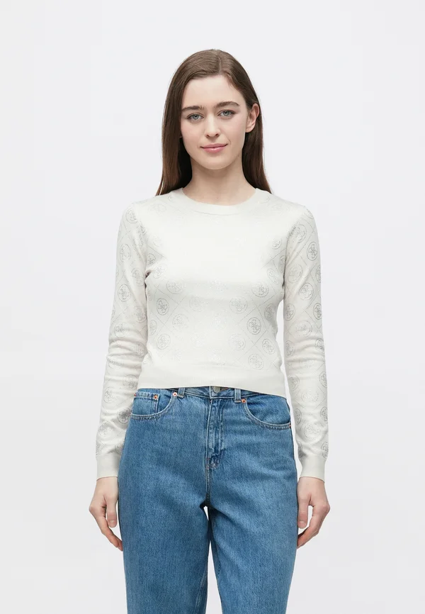 RHINESTONES - Strickpullover - wind cloud