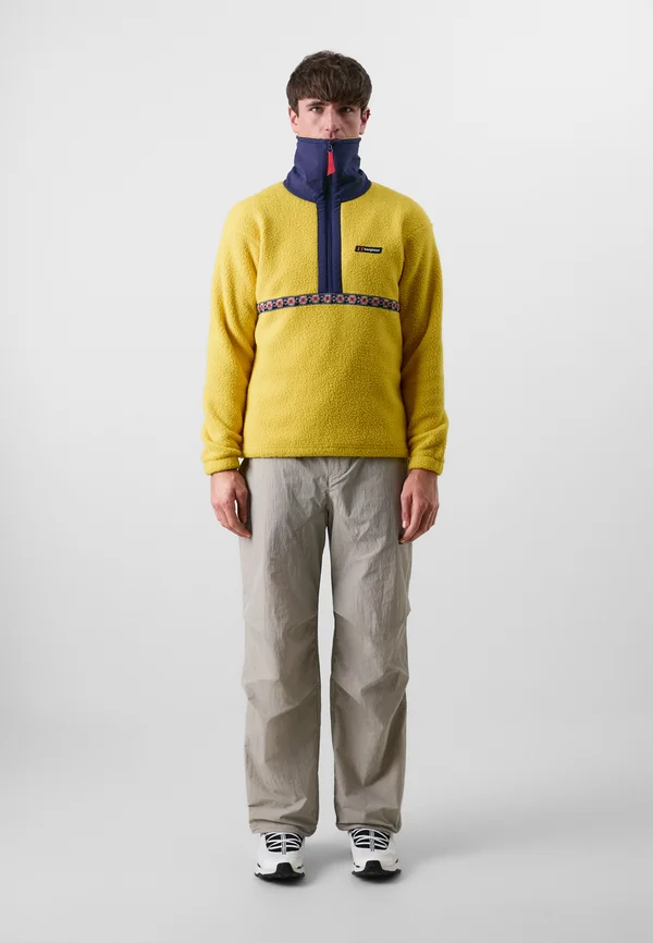 RHYNIE AZTEC HALF ZIP UNISEX - Fleecejacke - amber/dusk