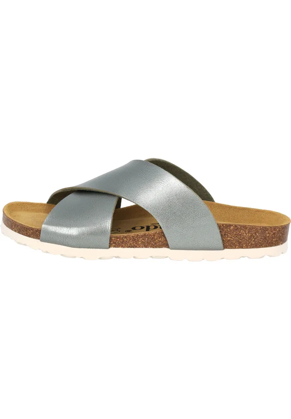 RIANEL - Pantolette flach - grau