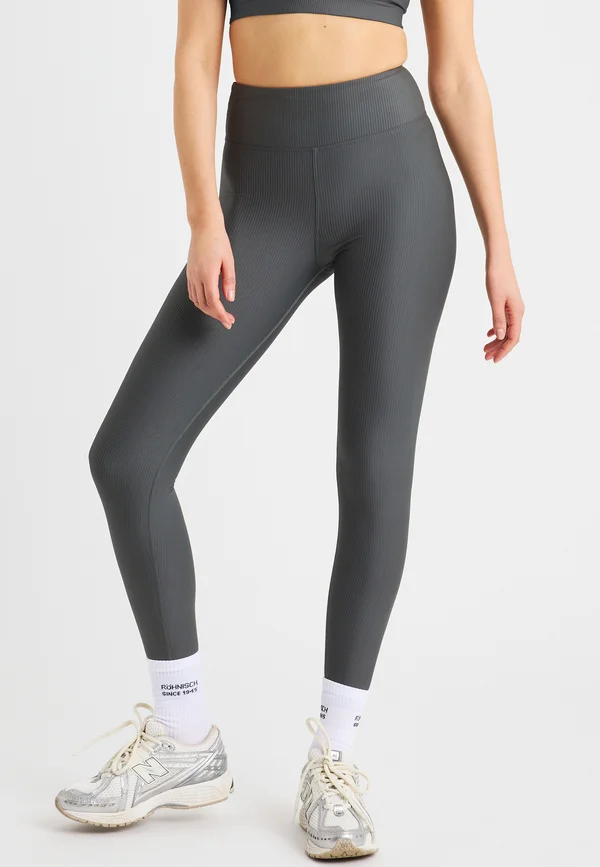 RIBBED R HW - Tights - dark shadow