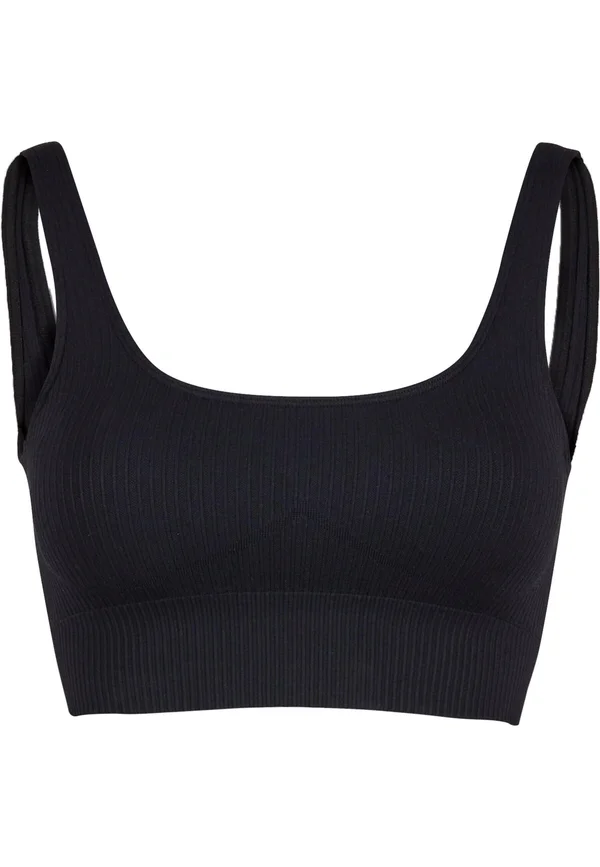 RIBBED SEAMLESS  - Sport-BH mit mittlerer Stützkraft - black