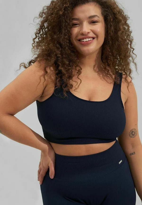 RIBBED SEAMLESS - Sport-BH mit mittlerer Stützkraft - navy