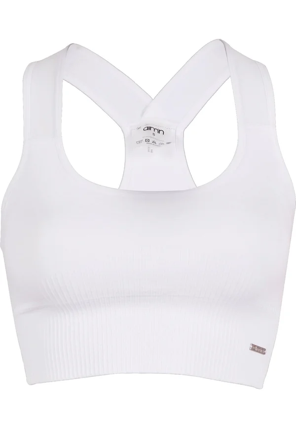 RIBBED - Sport-BH mit starker Stützkraft - white