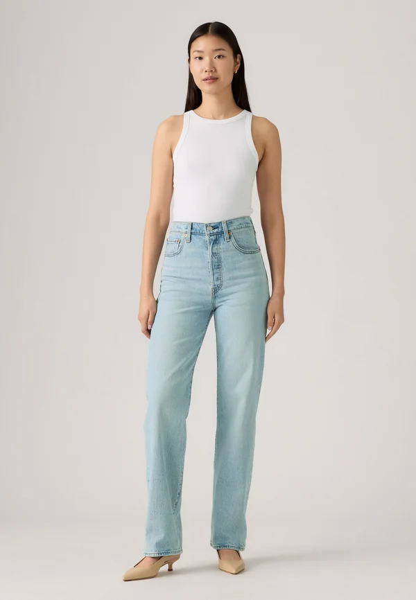 RIBCAGE FULL LENGTH - Jeans Straight Leg - blasted stone clean psk