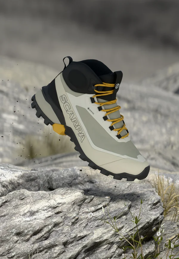 RIBELLE CROSS 2 MID GTX - Hikingschuh - fog/lemon curry