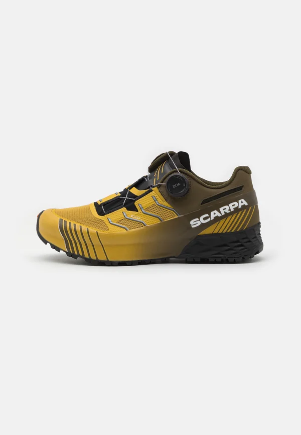 RIBELLE RUN KALIBRA HT - Laufschuh Trail - oil yellow/ivy green
