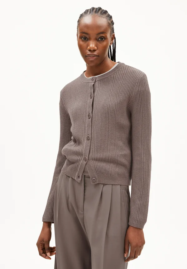 RICALAA - Strickjacke - walnut cream