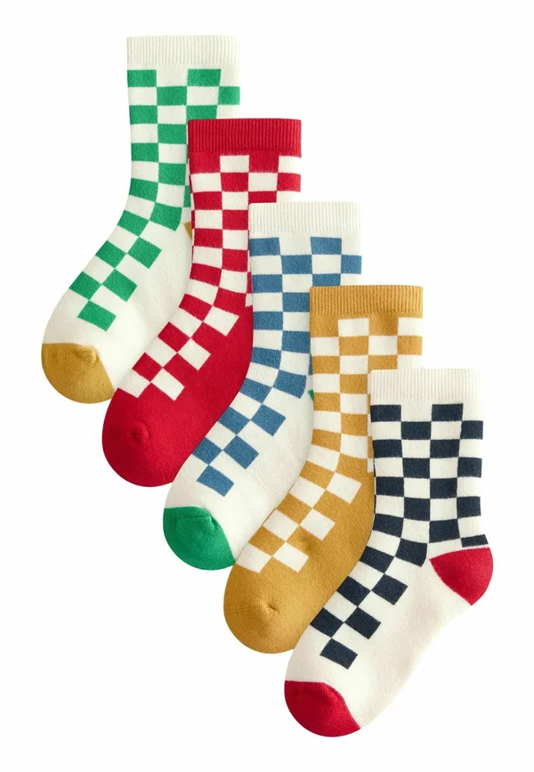 RICH 5 PACK  - Socken - ecru bright checkerboard