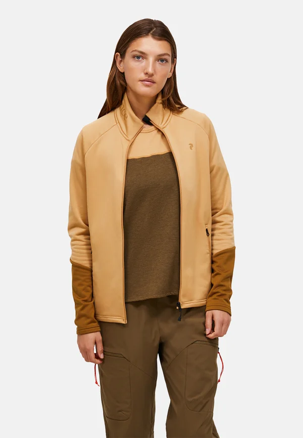 RIDER ESSENTIALS ZIP - Fleecejacke - camel