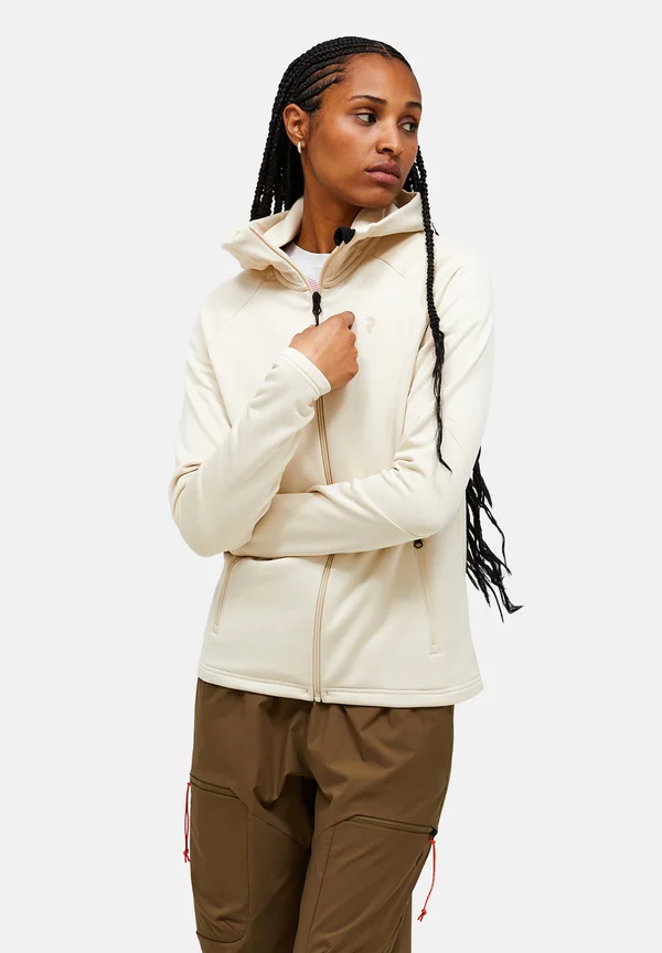 RIDER ESSENTIALS ZIP HOOD - Fleecejacke - beige